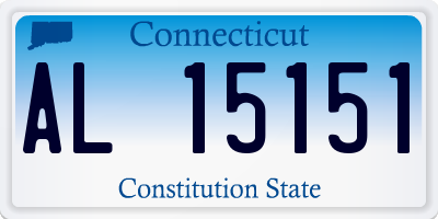CT license plate AL15151