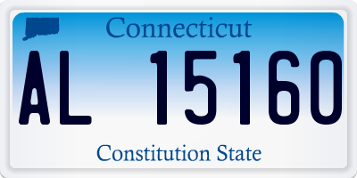 CT license plate AL15160