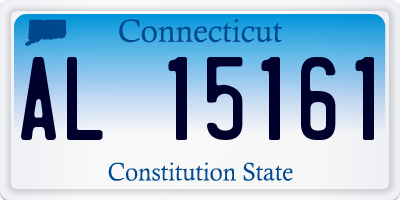 CT license plate AL15161