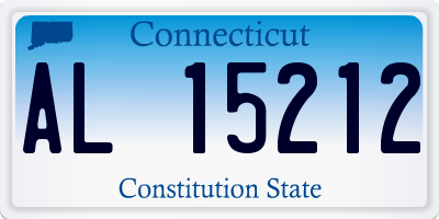 CT license plate AL15212
