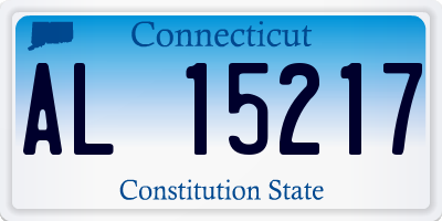 CT license plate AL15217