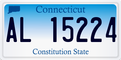 CT license plate AL15224