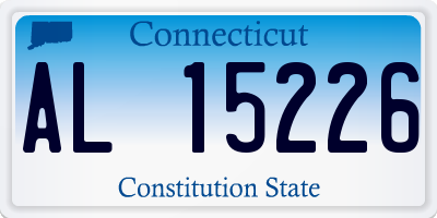 CT license plate AL15226
