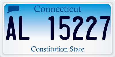 CT license plate AL15227