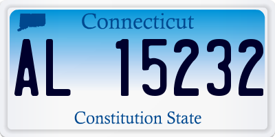 CT license plate AL15232