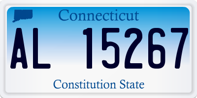 CT license plate AL15267