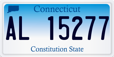 CT license plate AL15277