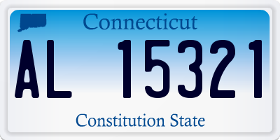 CT license plate AL15321