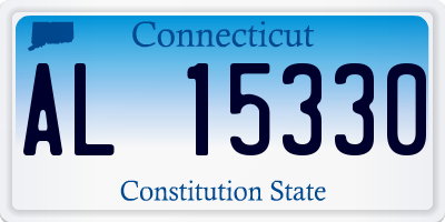 CT license plate AL15330