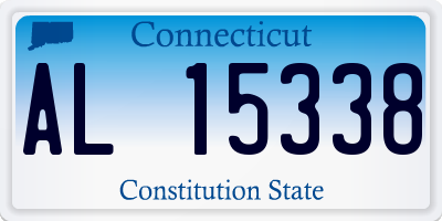 CT license plate AL15338
