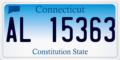 CT license plate AL15363