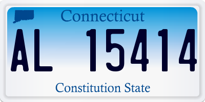 CT license plate AL15414