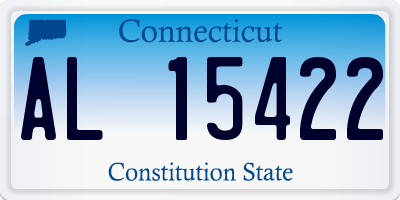 CT license plate AL15422