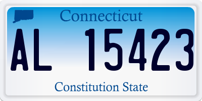 CT license plate AL15423
