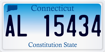 CT license plate AL15434