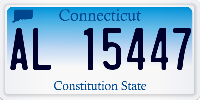 CT license plate AL15447