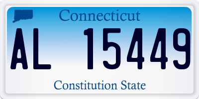 CT license plate AL15449