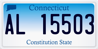 CT license plate AL15503