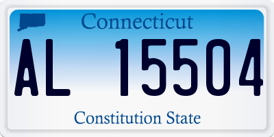 CT license plate AL15504