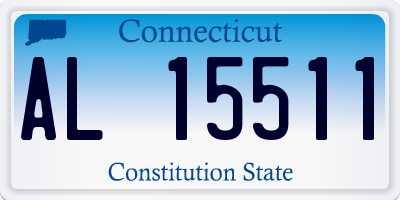 CT license plate AL15511