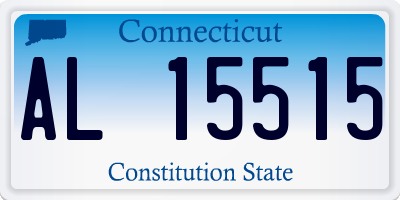 CT license plate AL15515