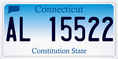 CT license plate AL15522
