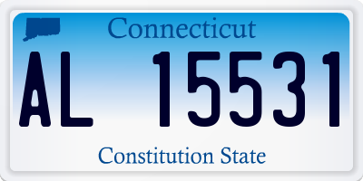 CT license plate AL15531