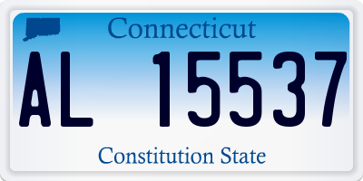 CT license plate AL15537
