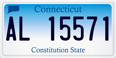 CT license plate AL15571