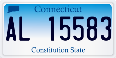 CT license plate AL15583