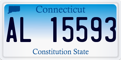 CT license plate AL15593
