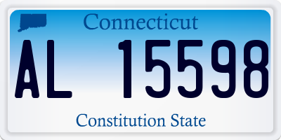 CT license plate AL15598