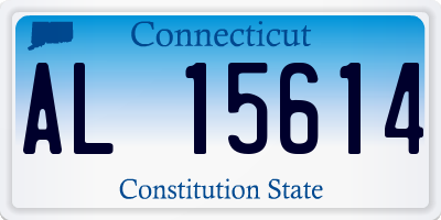 CT license plate AL15614