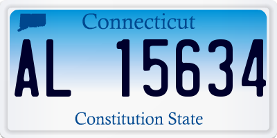 CT license plate AL15634