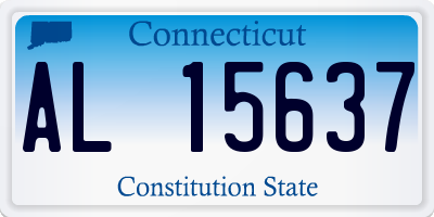 CT license plate AL15637