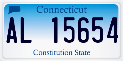 CT license plate AL15654