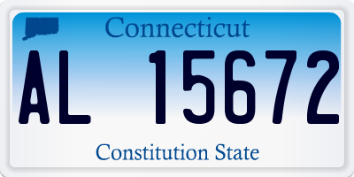 CT license plate AL15672