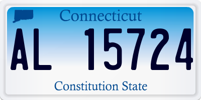 CT license plate AL15724