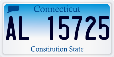 CT license plate AL15725