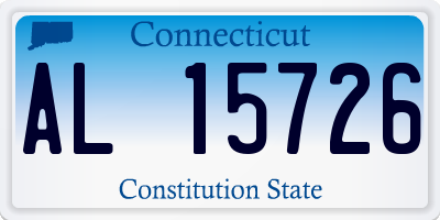 CT license plate AL15726