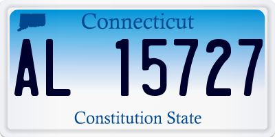 CT license plate AL15727