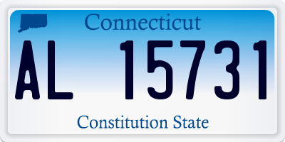 CT license plate AL15731