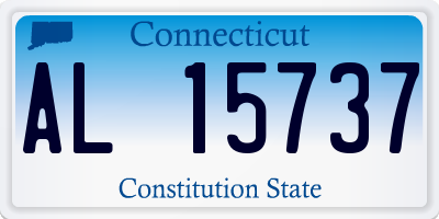 CT license plate AL15737