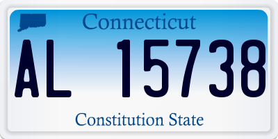 CT license plate AL15738