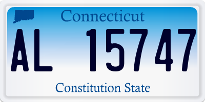 CT license plate AL15747