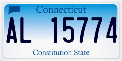 CT license plate AL15774