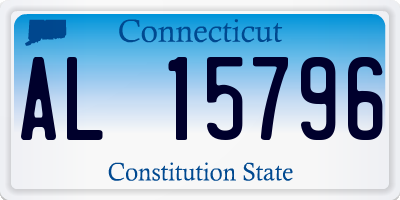 CT license plate AL15796