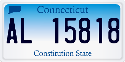 CT license plate AL15818