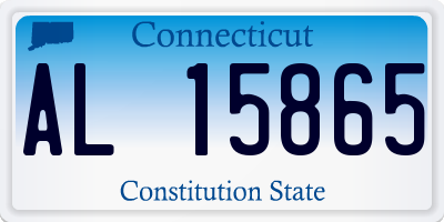 CT license plate AL15865