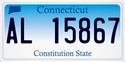 CT license plate AL15867
